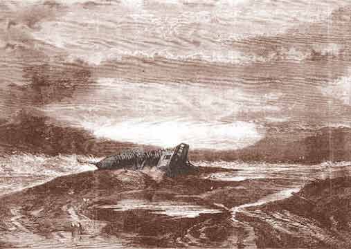 wreck in storm
