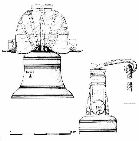drawing of ship's bell