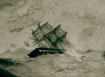 wreck in storm