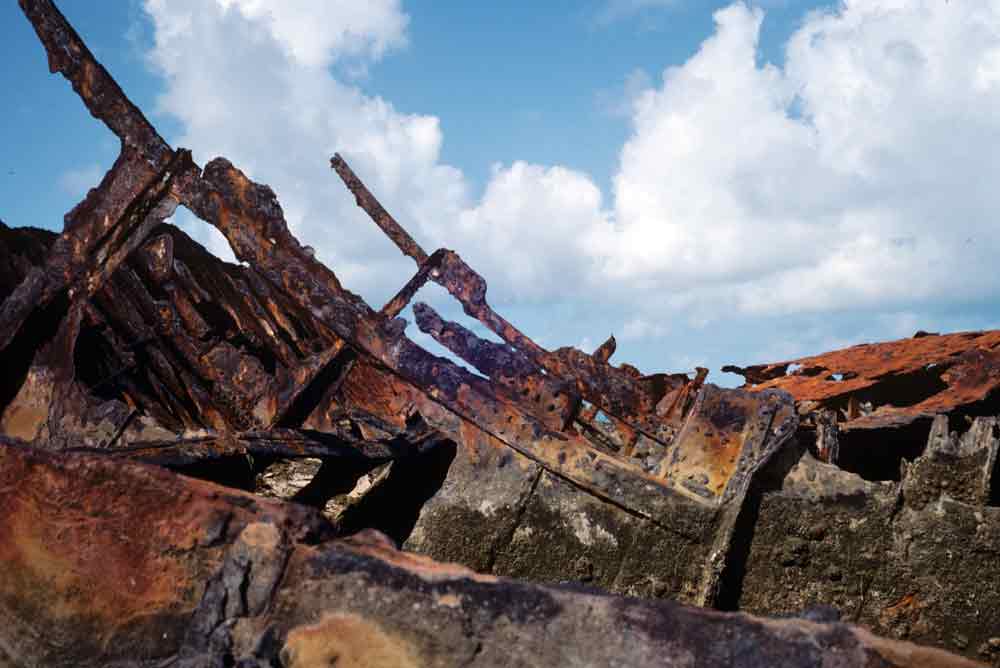 wreck in storm